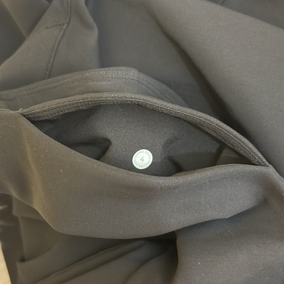 Lululemon | Black Straight Ankle Pixi Front Seam Ponte Leggings Pants 4 - Picture 15 of 16